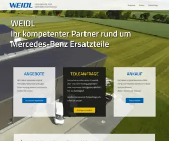 Weidl.net(Teileservice für Mercedes) Screenshot
