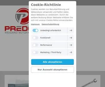 Weigand-NutzFahrzeuge.de(PREDOM Deutschland) Screenshot