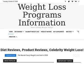 Weight-Loss-Programs-Info.com(Weight Loss Programs Information) Screenshot