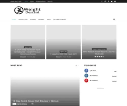 Weightdescent.com(Weightdescent) Screenshot