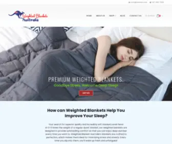 Weightedblanketsaustralia.com.au(Weighted Blankets Australia) Screenshot