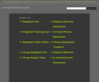 Weightedvest.com(Weightedvest) Screenshot