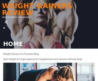 Weightgainers.review(Weight GAINERS FOR WOMEN) Screenshot