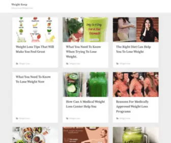 Weightkeep.com(How to Lose Weight Fast) Screenshot