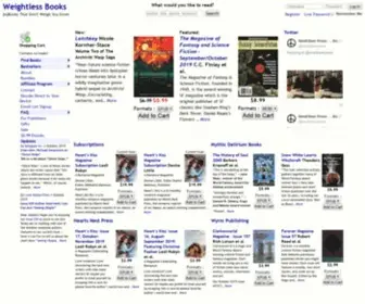 Weightlessbooks.com(Weightless Books) Screenshot