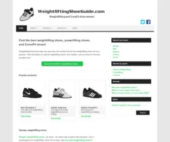 Weightliftingshoeguide.com(Weightlifting Shoe Guide) Screenshot