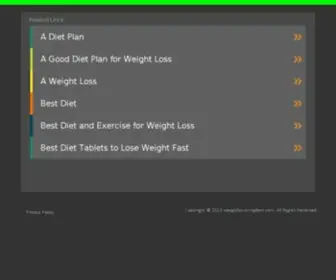 Weightlosskingdom.com(Default page) Screenshot