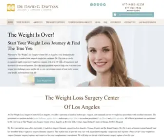 Weightlosssurgeryla.com(Weight Loss Surgery Center) Screenshot