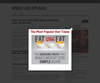 Weightlosstipsblogs.com(Weight Loss Tips Blog) Screenshot