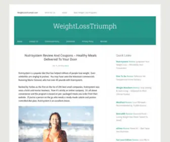 Weightlosstriumph.com(Weightlosstriumph) Screenshot