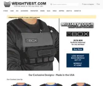 Weightvest.com(Ultimate Weight Vests for fitness training) Screenshot
