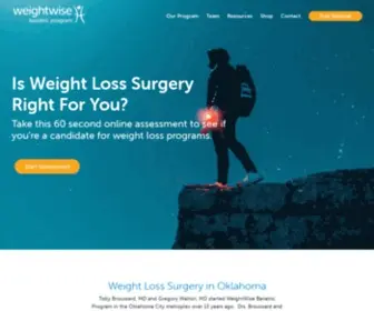 Weightwise.com(Weight Loss Surgery Oklahoma City) Screenshot