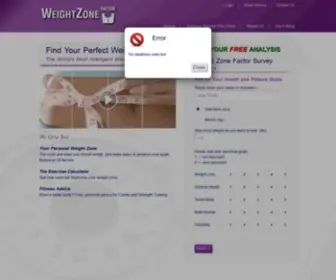 Weightzonefactor.com(Weight Zone Factor) Screenshot