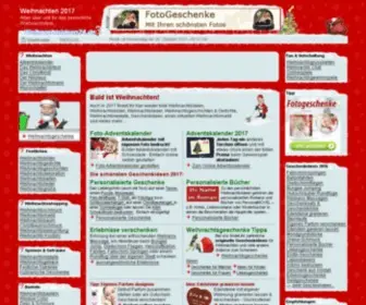 Weihnachtsideen24.de(Geschenkideen, Basteltipps, Bilder, Rezepte, Gedichte, Geschichten) Screenshot