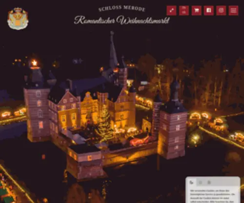 Weihnachtsmarkt-Merode.de(Romantischer Weihnachtsmarkt) Screenshot