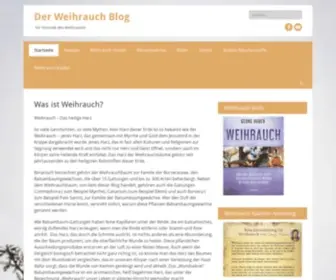 Weihrauch-Blog.de(Weihrauch heißt eigentlich nur) Screenshot