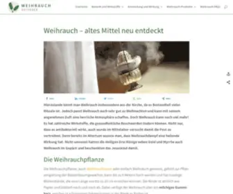 Weihrauch-Ratgeber.de(Alles rund um Weihrauch) Screenshot