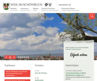 Weil-IM-Schoenbuch.de(Gaststätte) Screenshot