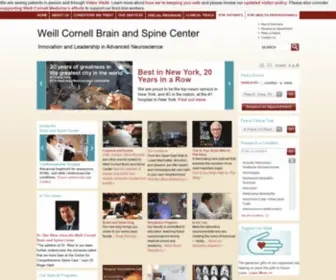 Weillcornellbrainandspine.org(Weill Cornell Brain and Spine Center) Screenshot