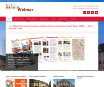Weimar-Touristinformation.de(Weimar Tourismus) Screenshot