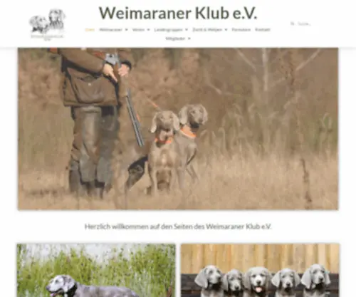 Weimaraner-Klub-EV.de(Weimaraner Klub e.V) Screenshot