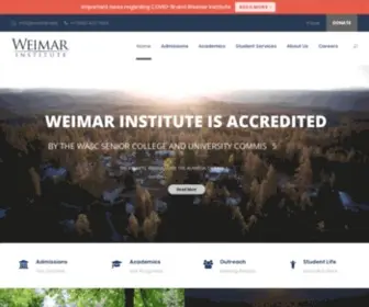 Weimar.edu(To Heal a Hurting World) Screenshot