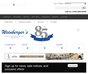 Weinbergersfurniture.com(Furniture Store Augusta GA and Lake Oconee GA) Screenshot