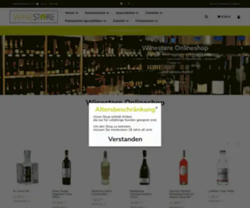 Weindiele.com(Wein online kaufen ✔ Südtiroler Weine ✔ Internationale Weine ✔ Italienische Weine. Winestore) Screenshot