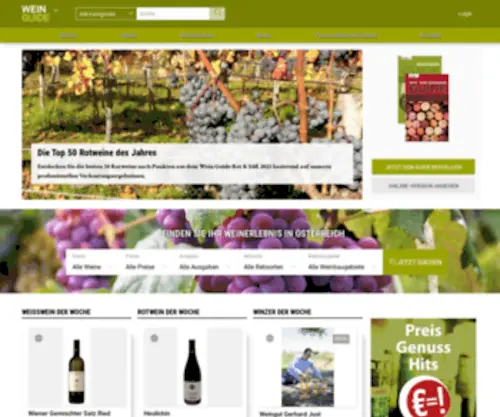 Weinguide.at(Willkommen beim Wein Guide) Screenshot