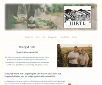 Weingut-Hirtl.at(Weingut Hirtl) Screenshot