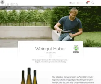 Weingut-Huber.at(Weingut Markus Huber) Screenshot