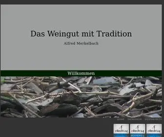 Weingut-Merkelbach.de(Ürzig/Mosel) Screenshot