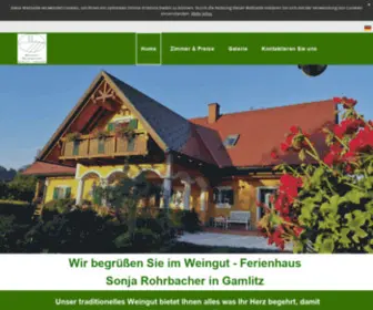 Weingut-Rohrbacher.at(Wir begrüßen Sie im Weingut) Screenshot