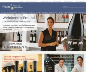 Weinkontor-Freund.de(Weingroßhandel Weinkontor Freund GmbH) Screenshot