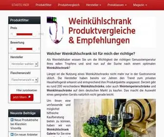 Weinkuehlschrank-Galerie.com(Weinkühlschrank Galerie Online) Screenshot