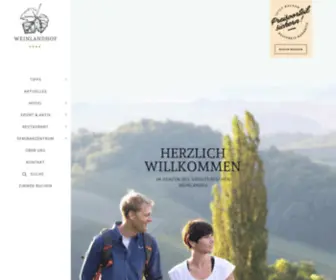 Weinlandhof.at(Hotel, Restaurant & Seminarzentrum in Gamlitz) Screenshot