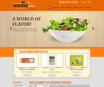 Weinsfoods.com(Weins Foods) Screenshot