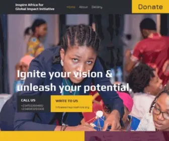Weinspireafrica.org(Inspire Africa for Global Impacts Initiative) Screenshot