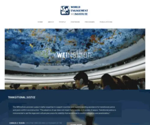Weinstitute.org(The World Engagement Institute (WEI)) Screenshot