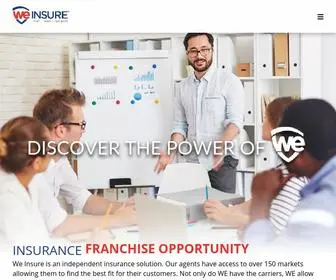 Weinsurefranchise.com(We Insure Group) Screenshot