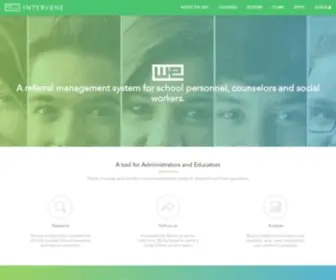 Weintervene.com(WeIntervene's Landing Page) Screenshot