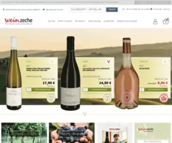 Weinzeche.de(Der Weinhandel für die Kunst des Genießens) Screenshot
