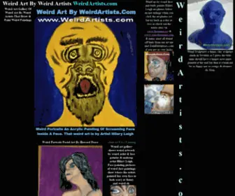 Weirdartists.com(Weird Art By Weird Artists Weird Art Gallery) Screenshot