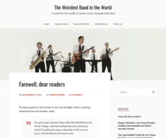 Weirdestbandintheworld.com(We Reviewed 500+ Gadgets Products) Screenshot
