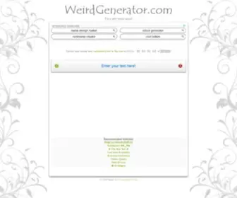Weirdgenerator.com(Weird Generator) Screenshot