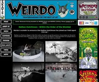 Weirdoskateboards.com(Weirdo Skateboards) Screenshot