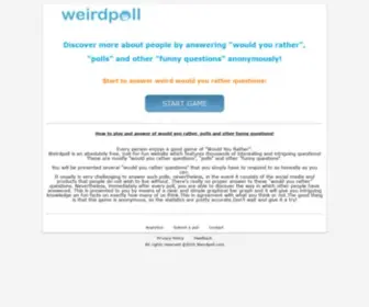 Weirdpoll.com(Что) Screenshot