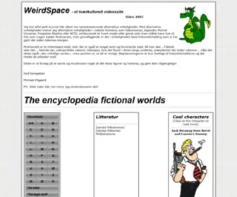 Weirdspace.dk(Tværkulturelt videnssite) Screenshot