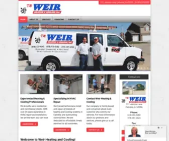 Weirheatingandcooling.com(Weir Heating and Cooling) Screenshot