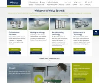 Weiss-Technik.com(Willkommen bei WEISS TECHNIK) Screenshot